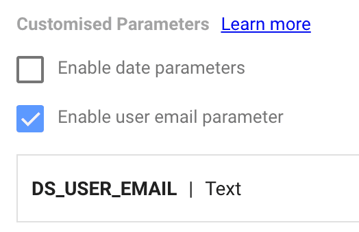 data studio user email